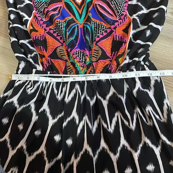 Trina Turk X INC International Concepts Tribal Print strapless Jumpsuit Size S - Picture 7 of 12